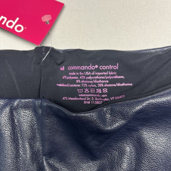 Commando Perfect Control Faux Leather Leggings XL - Picture 4 of 7